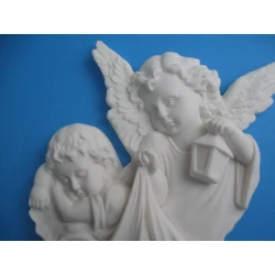 Figurka,obrazek wiszący anioł stróż z latarenką 20 cm